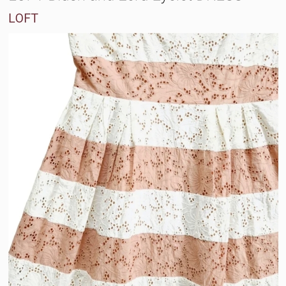 Ann Taylor LOFT, eyelet dress, size 12. - Picture 14 of 14